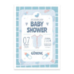 BSA3T1013 - Doğum Günü / Baby Shower Kişiye Özel Afiş Poster