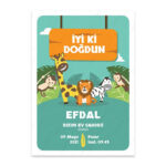 BSA3T1021 - Doğum Günü / Baby Shower Kişiye Özel Afiş Poster