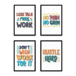 PA4S1023 - İngilizce Yazılı Dörtlü Set Poster