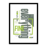 PA4T1063 - İngilizce Yazılı Poster