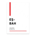 PA4T1202 - Eşbah Türkçe Yazılı Poster