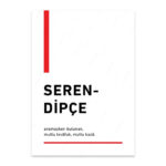 PA4T1205 - Serendipçe Türkçe Yazılı Poster