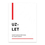 PA4T1206 - Uzlet Türkçe Yazılı Poster