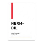 PA4T1207 - Nermdil Türkçe Yazılı Poster