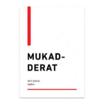 PA4T1221 - Mukadderat Türkçe Yazılı Poster