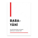 PA4T1226 - Babayani Türkçe Yazılı Poster