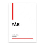PA4T1232 - Yar Türkçe Yazılı Poster