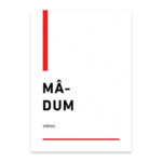 PA4T1233 - Madum Türkçe Yazılı Poster