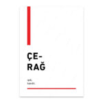 PA4T1235 - Çerağ Türkçe Yazılı Poster