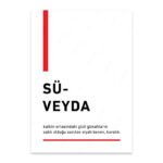 PA4T1244 - Süveyda Türkçe Yazılı Poster