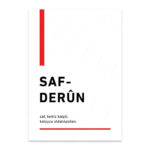 PA4T1246 - Safderun Türkçe Yazılı Poster