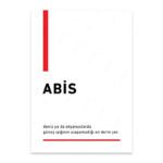 PA4T1247 - Abis Türkçe Yazılı Poster