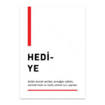 PA4T1251 - Hediye Türkçe Yazılı Poster