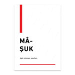 PA4T1259 - Maşuk Türkçe Yazılı Poster