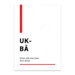 PA4T1261 - Ukba Türkçe Yazılı Poster