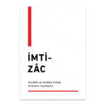 PA4T1263 - İmtizac Türkçe Yazılı Poster