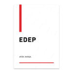 PA4T1271 - Edep Türkçe Yazılı Poster