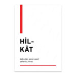 PA4T1272 - Hilkat Türkçe Yazılı Poster