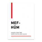 PA4T1273 - Mefhum Türkçe Yazılı Poster