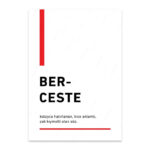 PA4T1276 - Berceste Türkçe Yazılı Poster