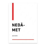 PA4T1278 - Nedamet Türkçe Yazılı Poster