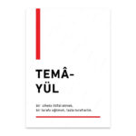 PA4T1279 - Temayül Türkçe Yazılı Poster