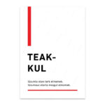 PA4T1283 - Teakkul Türkçe Yazılı Poster