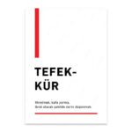 PA4T1284 - Tefekkür Türkçe Yazılı Poster