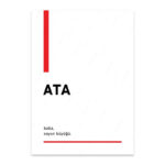 PA4T1291 - Ata Türkçe Yazılı Poster