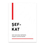 PA4T1294 - Şefkat Türkçe Yazılı Poster