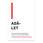 PA4T1296 - Adalet Türkçe Yazılı Poster