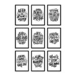 PA6S1014 - İngilizce Yazılı Dokuzlu Set Poster