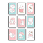 PA6S1030 - Sevimli Kediler Dokuzlu Set Poster