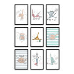 PA6S1046 - Sevimli Kedi Dokuzlu Set Poster