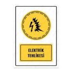 UL1072 - Elektrik Tehlikesi İkaz ve Uyarı Levhası