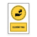 UL1076 - Ellerini Yıka İkaz ve Uyarı Levhası