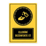 UL1083 - Ellerini Dezenfekte Et İkaz ve Uyarı Levhası