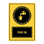 UL1091 - Temiz Su İkaz ve Uyarı Levhası