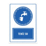 UL1094 - Temiz Su İkaz ve Uyarı Levhası