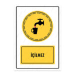 UL1096 - İçilmez İkaz ve Uyarı Levhası