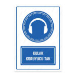 UL1108 - Kulak Koruyucu Tak İkaz ve Uyarı Levhası