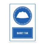 UL1110 - Baret Tak İkaz ve Uyarı Levhası