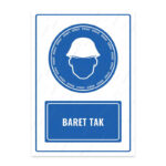 UL1114 - Baret Tak İkaz ve Uyarı Levhası