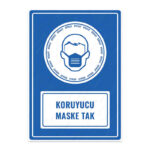 UL1119 - Koruyucu Maske Tak İkaz ve Uyarı Levhası