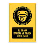 UL1363 - Bu Odada Kamera ve Alarm Sistemi Vardır İkaz ve Uyarı Levhası
