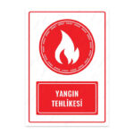UL1612 - Yangın Tehlikesi İkaz ve Uyarı Levhası