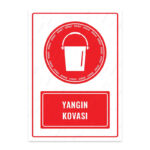 UL1622 - Yangın Kovası İkaz ve Uyarı Levhası