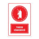 UL1630 - Yangın Söndürücü İkaz ve Uyarı Levhası