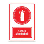 UL1632 - Yangın Söndürücü İkaz ve Uyarı Levhası