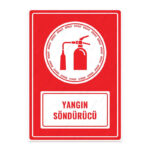 UL1633 - Yangın Söndürücü İkaz ve Uyarı Levhası